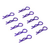 Navy-blue Small-ring Body Clips 10PCS