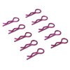 Purple Small-ring Body Clips 10PCS [59901P]