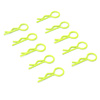 Yellow Small-ring Body Clips 10PCS