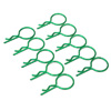 Green Large-ring Body Clips 10PCS [59902G]