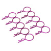 Purple Large-ring Body Clips 10PCS [59902P]