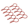 Red Large-ring Body Clips 10PCS [59902R]