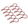 Red Large-ring Body Clips 10PCS