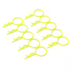 Yellow Large-ring Body Clips 10PCS