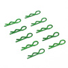 Green 20° Small-ring Boby Clips 10PCS [59903G]