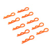 Orange 20° Small-ring Boby Clips 10PCS [59903O]