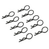 Black 20° Medium-ring Boby Clips 10PCS