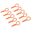 Orange 20° Medium-ring Boby Clips 10PCS [59905O]