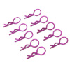 Purple 20° Medium-ring Boby Clips 10PCS [59905P]