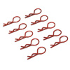 Red 20° Medium-ring Boby Clips 10PCS [59905R]