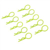 Yellow 20&deg; Medium-ring Boby Clips 10PCS