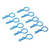 Blue Medium-ring Body Clips 10PCS