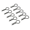 Black Medium-ring Body Clips 10PCS [59906K]