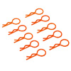 Orange Medium-ring Body Clips 10PCS [59906O]