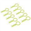 Yellow Medium-ring Body Clips 10PCS