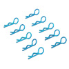 Blue 45° Small-ring Body Clips 10PCS