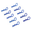 Navy-blue 45° Small-ring Body Clips 10PCS [59907N]