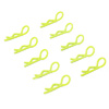Yellow 45° Small-ring Body Clips 10PCS