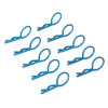 Blue 45° Medium-ring Body Clips 10PCS [59908B]