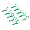 Green 45° Medium-ring Body Clips 10PCS [59908G]