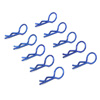 Navy-blue 45&deg; Medium-ring Body Clips 10PCS