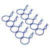 Navy-blue 45&deg; Large-ring Body Clips 10PCS