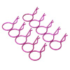 Purple 45° Large-ring Body Clips 10PCS [59909P]