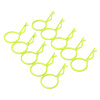 Yellow 45&deg; Large-ring Body Clips 10PCS