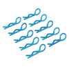 Blue 45° Medium-ring Thickened Body Clips 10PCS [59910B]