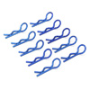 Navy-blue 45° Medium-ring Thickened Body Clips 10PCS