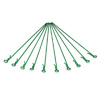 Green Bent Small-ring Long Body Clips 10PCS [59912G]