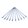 Navy-blue Bent Small-ring Long Body Clips 10PCS [59912N]