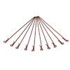 Red Bent Small-ring Long Body Clips 10PCS