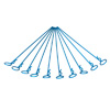 Blue 45° Medium-ring Long Body Clips 10PCS [59913B]
