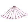 Purple 45° Medium-ring Long Body Clips 10PCS [59913P]