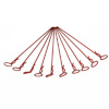 Red 45° Medium-ring Long Body Clips 10PCS [59913R]