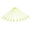 Yellow 45&deg; Medium-ring Long Body Clips 10PCS