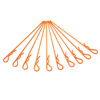 Orange Long Thickened Body Clips 10PCS [59914O]