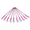 Purple Long Thickened Body Clips 10PCS [59914P]