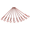 Red Long Thickened Body Clips 10PCS [59914R]