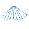 Blue Medium-ring Long Body Clips 10PCS [59915B]