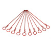 Red Medium-ring Long Body Clips 10PCS