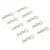 Plated Small-ring Body Clips 10PCS