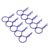 Navy-blue 20° Large-ring Body Clips 10PCS [59918N]