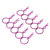 Purple 20° Large-ring Body Clips 10PCS [59918P]