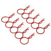 Red 20&deg; Large-ring Body Clips 10PCS