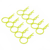 Yellow 20&deg; Large-ring Body Clips 10PCS