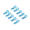 Blue Mini Small-ring Body Clips 10PCS [59919B]