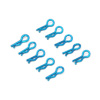 Blue Mini Small-ring Body Clips 10PCS