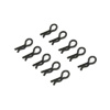 Black Mini Small-ring Body Clips 10PCS [59919K]